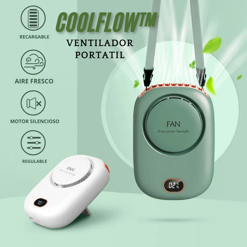 COOLFLOW™🍃 Ventilador recargable colgante❄️